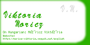 viktoria moricz business card